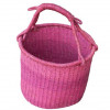 Circular Hand Woven Basket - Violet