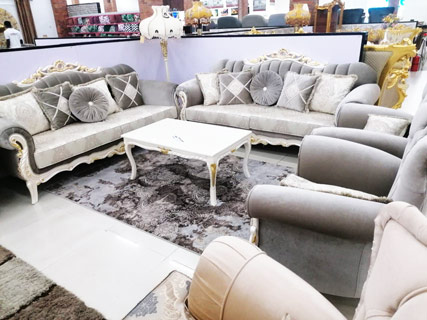 Grey Living Room Furniture Set