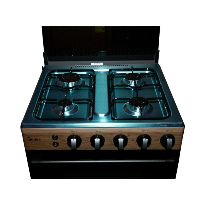 MIDEA-4-BURNER-GAS-COOKER-WITH-GRILL-BMG6060-WD - Image 2