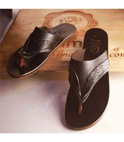 Executive Leather Sandals - Dark Brown