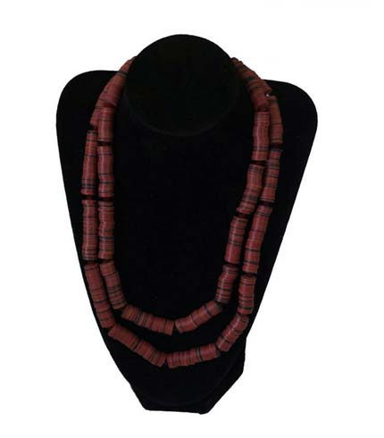 Beaded Necklace - Red