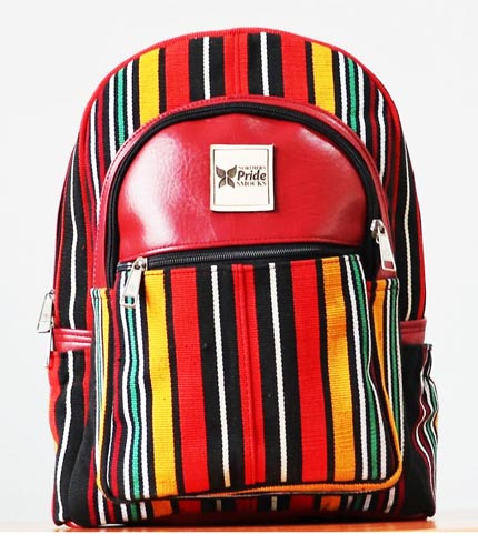 Multicoloured Smock Designed Backpack (With Front Compartment)
