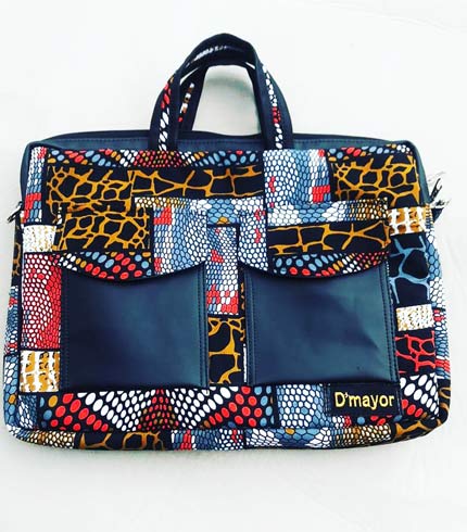 Multicoloured African Print Laptop Bag