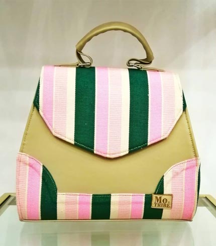 green-and-pink-smock-design-handbag