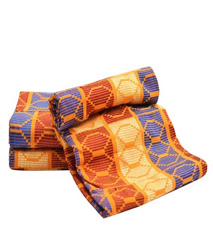 kente cloth made in Volta region