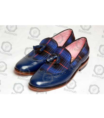 Navy Blue Tassel Shoe