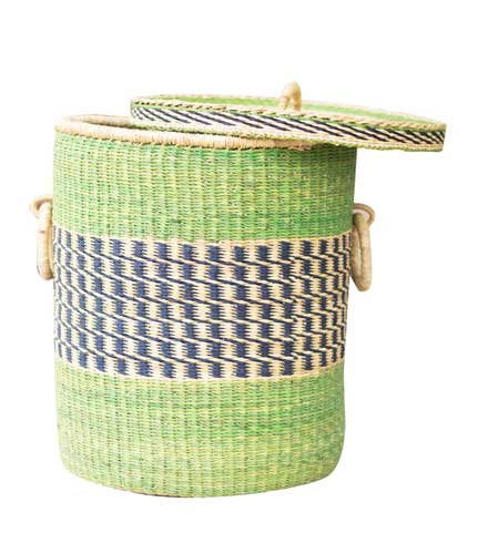 Straw Storage Basket - Green Design