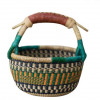 Green Hand-Woven Basket