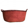 Hand Woven Basket - Red