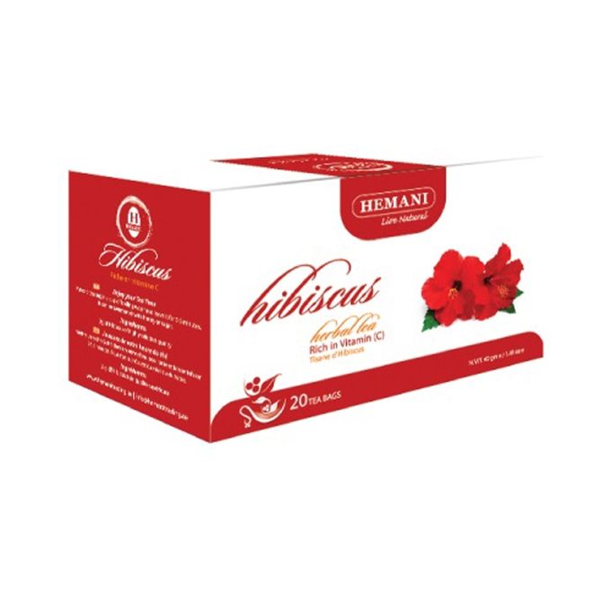 Hemani Hibiscus Herbal Tea - 40g x 20 Tea Bags