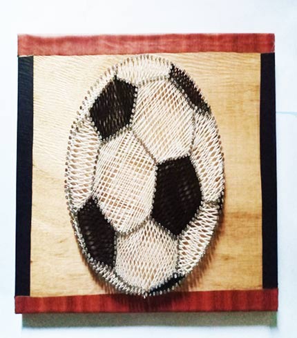 Soccer Ball String Art