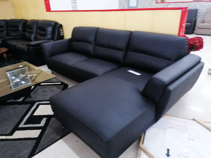 Leather Furniture Set - Black