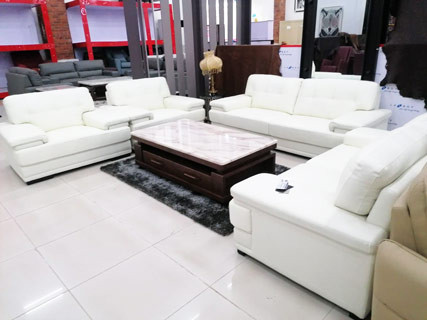 Leather Furniture Set (White)