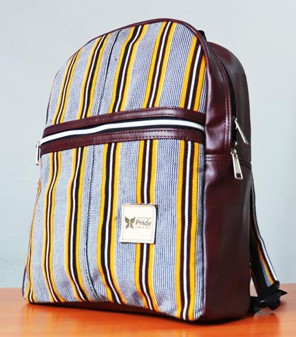 Brown Smock Designed Backpack