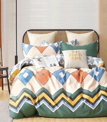 Green Design Kingsize Bedsheet Set